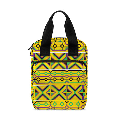 Asante Kente Pattern Print Bible Tote Bag