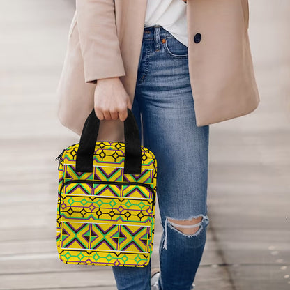 Asante Kente Pattern Print Bible Tote Bag