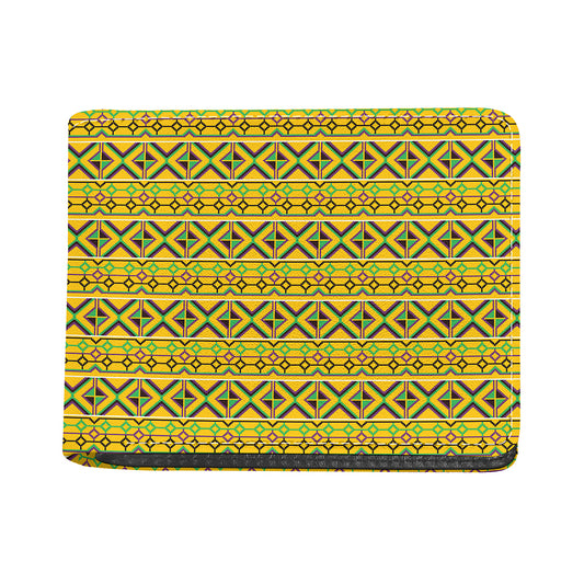 Asante Kente Pattern Print Bifold Wallet