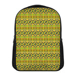 Asante Kente Pattern Print Casual Backpack