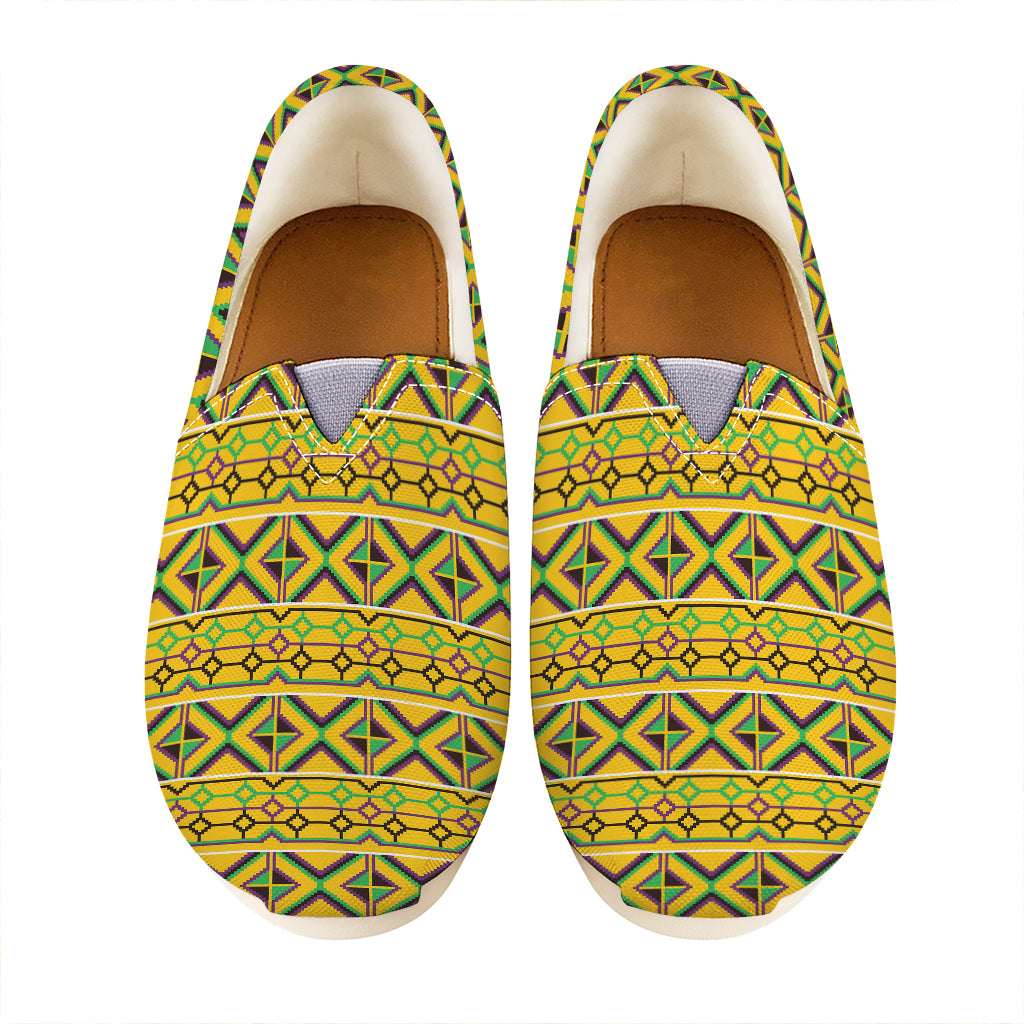 Asante Kente Pattern Print Casual Shoes