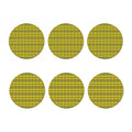 Asante Kente Pattern Print Coaster Set