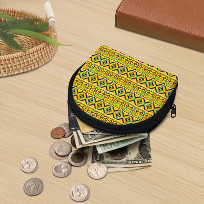 Asante Kente Pattern Print Coin Purse