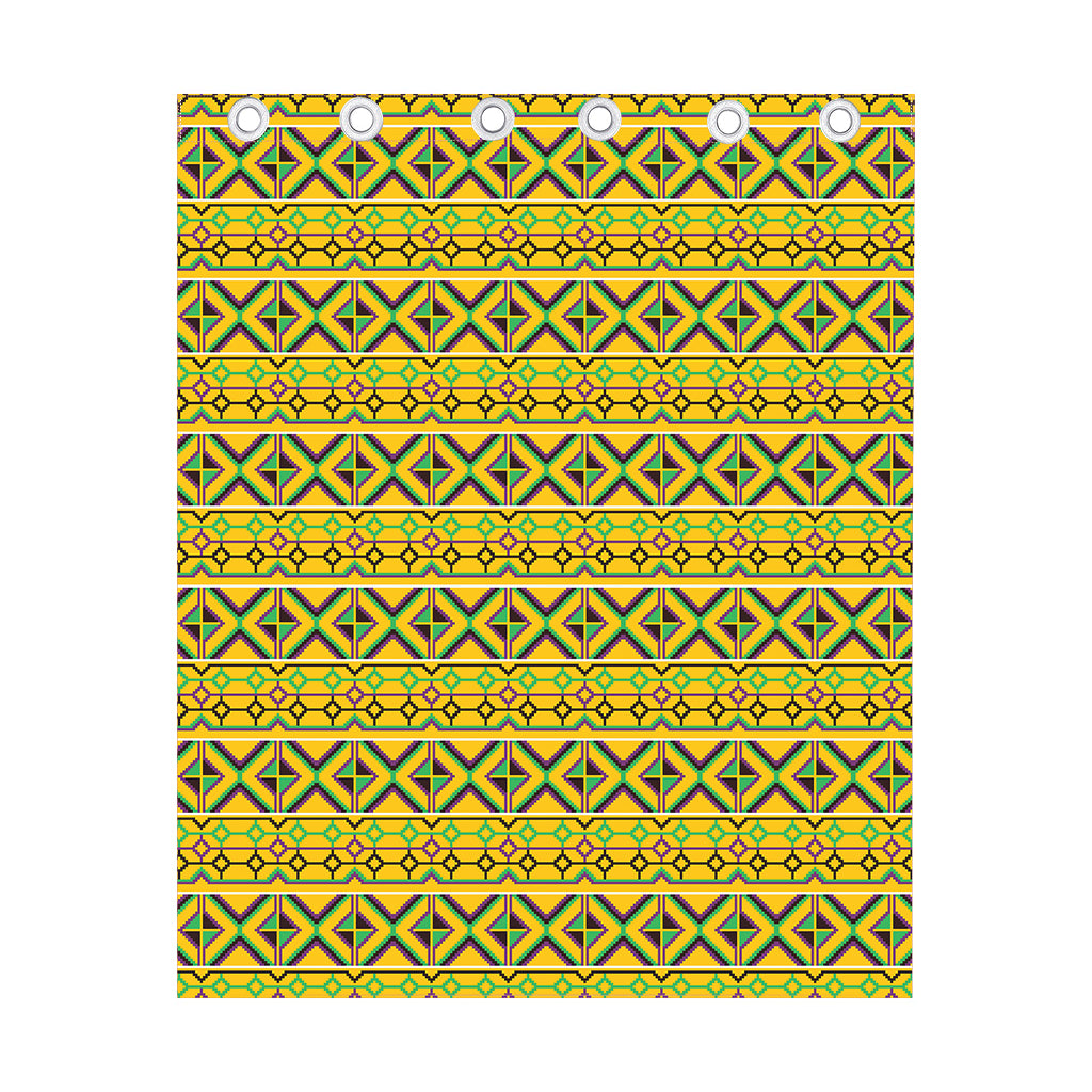 Asante Kente Pattern Print Curtain