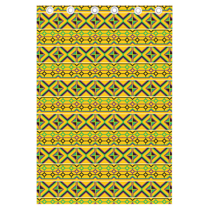 Asante Kente Pattern Print Curtain