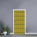Asante Kente Pattern Print Door Sticker