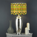 Asante Kente Pattern Print Drum Lamp Shade