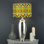 Asante Kente Pattern Print Drum Lamp Shade