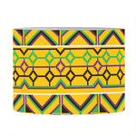 Asante Kente Pattern Print Drum Lamp Shade