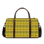 Asante Kente Pattern Print Duffle Bag