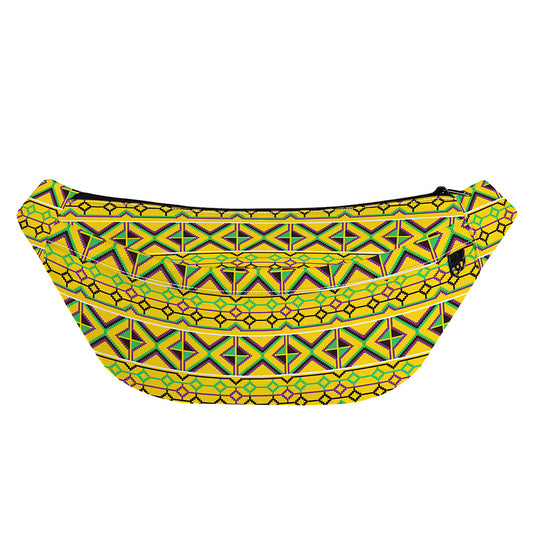 Asante Kente Pattern Print Fanny Pack