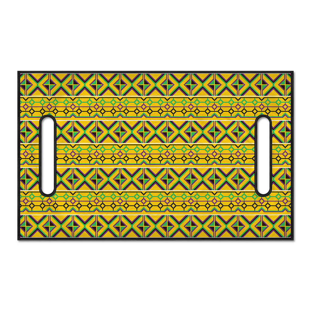 Asante Kente Pattern Print Golf Cart Seat Cover