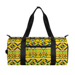 Asante Kente Pattern Print Gym Bag