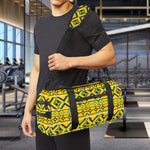 Asante Kente Pattern Print Gym Bag