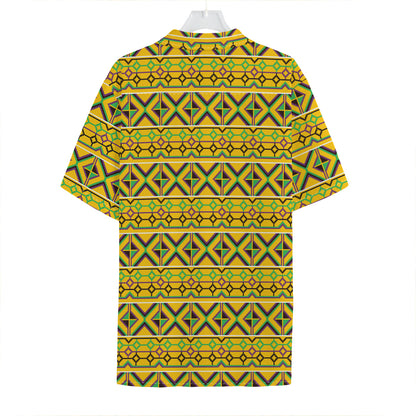Asante Kente Pattern Print Hawaiian Shirt