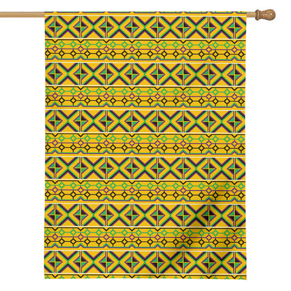 Asante Kente Pattern Print House Flag