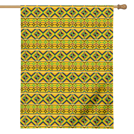 Asante Kente Pattern Print House Flag
