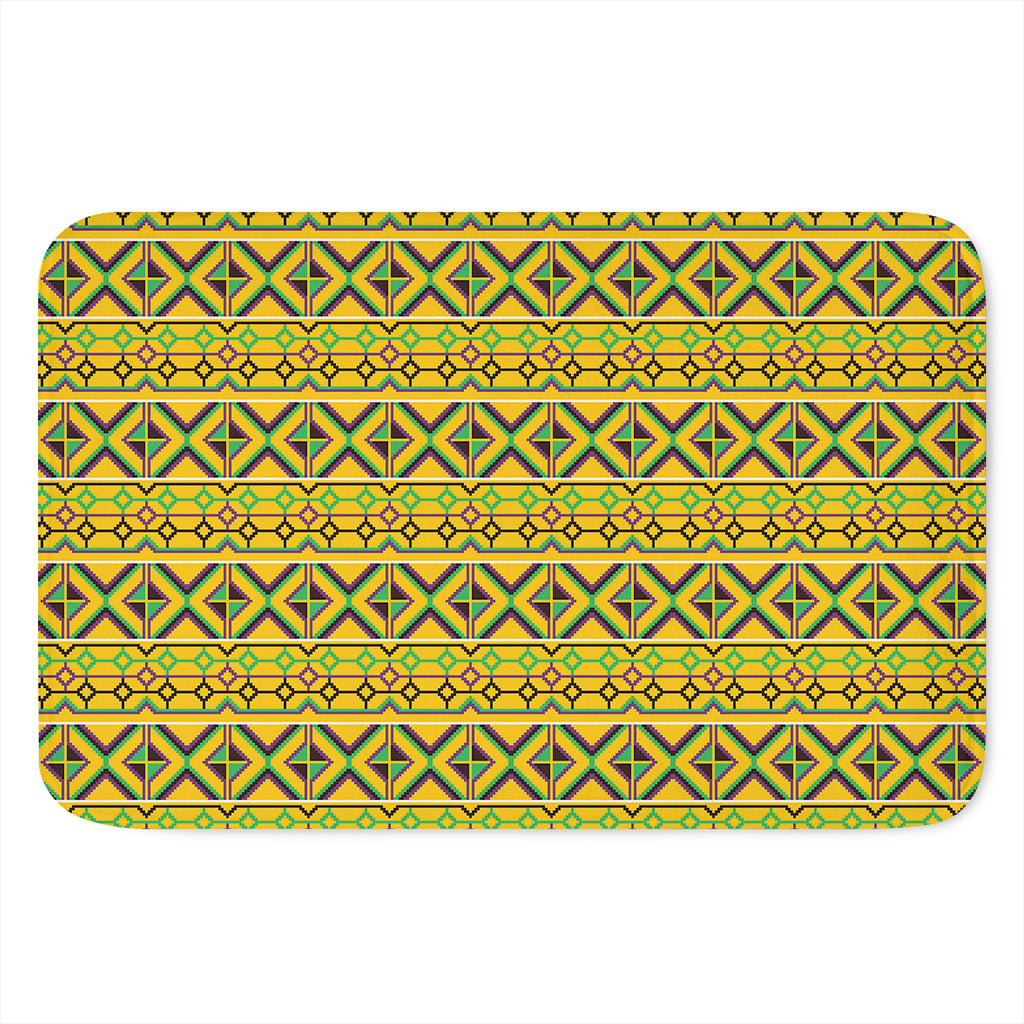 Asante Kente Pattern Print Indoor Door Mat