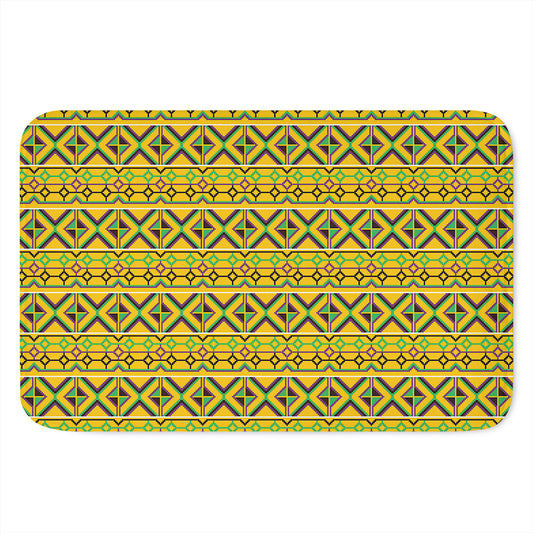 Asante Kente Pattern Print Indoor Door Mat