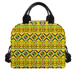 Asante Kente Pattern Print Insulated Lunch Bag