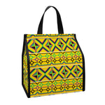 Asante Kente Pattern Print Insulated Lunch Tote