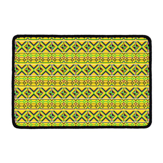 Asante Kente Pattern Print Kitchen Mat