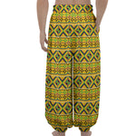 Asante Kente Pattern Print Lantern Pants