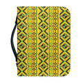 Asante Kente Pattern Print Leather Bible Cover