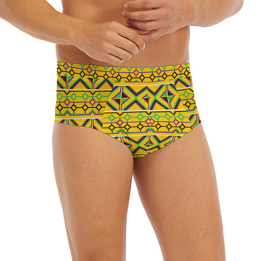 Asante Kente Pattern Print Men's Briefs