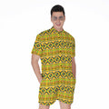 Asante Kente Pattern Print Men's Romper