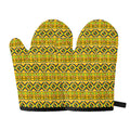 Asante Kente Pattern Print Oven Mitts