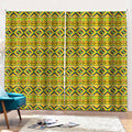 Asante Kente Pattern Print Pencil Pleat Curtains