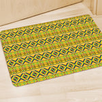 Asante Kente Pattern Print Polyester Doormat