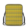 Asante Kente Pattern Print Rectangular Crossbody Bag