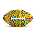 Asante Kente Pattern Print Rugby Ball