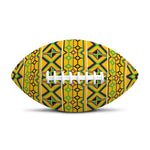 Asante Kente Pattern Print Rugby Ball