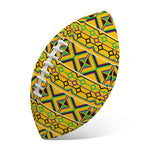 Asante Kente Pattern Print Rugby Ball