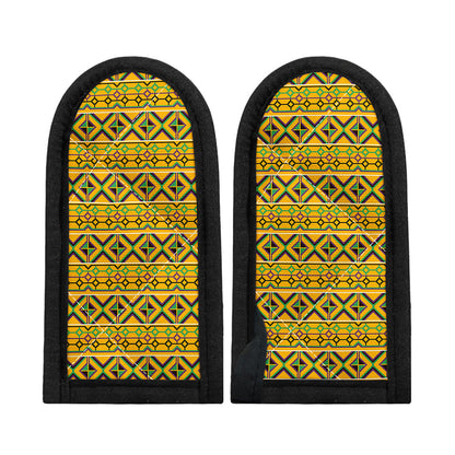 Asante Kente Pattern Print Skillet Handle Cover