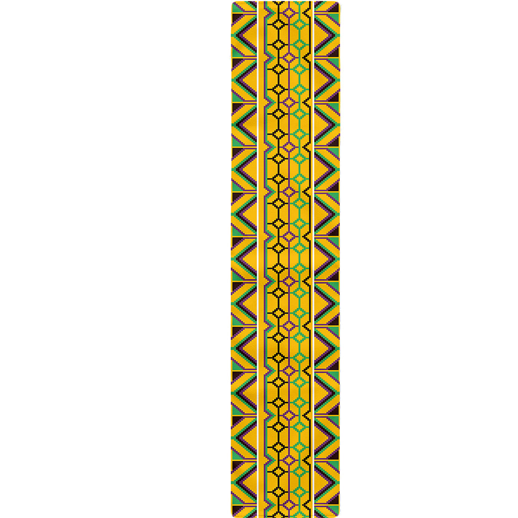 Asante Kente Pattern Print Table Runner