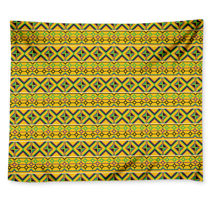 Asante Kente Pattern Print Tapestry