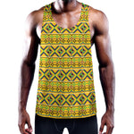 Asante Kente Pattern Print Training Tank Top
