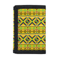 Asante Kente Pattern Print Trifold Wallet