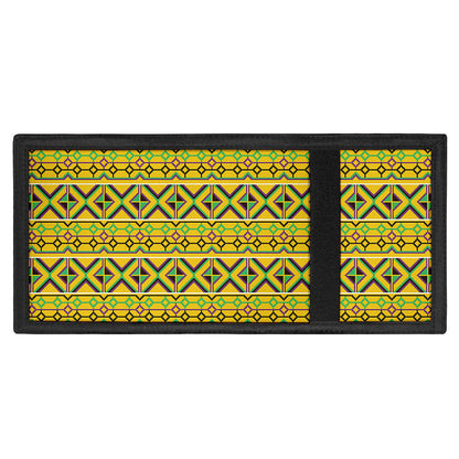 Asante Kente Pattern Print Trifold Wallet