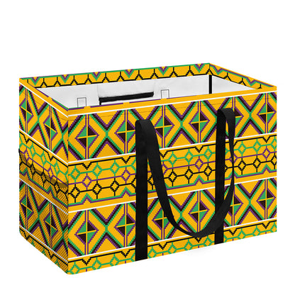 Asante Kente Pattern Print Utility Tote Bag