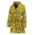 Asante Kente Pattern Print Women's Bathrobe