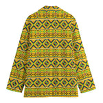 Asante Kente Pattern Print Women's Blazer