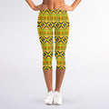 Asante Kente Pattern Print Women's Capri Leggings