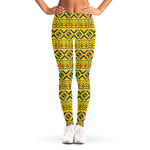 Asante Kente Pattern Print Women's Leggings