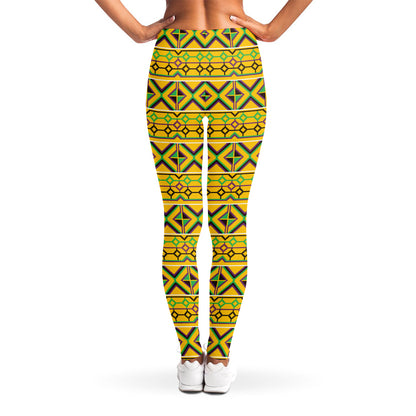 Asante Kente Pattern Print Women's Leggings