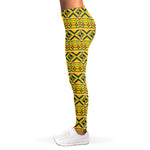 Asante Kente Pattern Print Women's Leggings